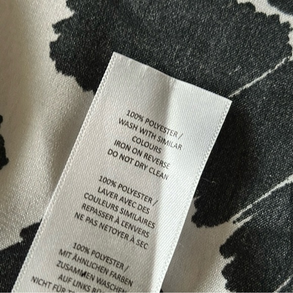 Nasty Gal US 8 satin halter cowl neck backless black white cow print mini dress - Picture 5 of 7